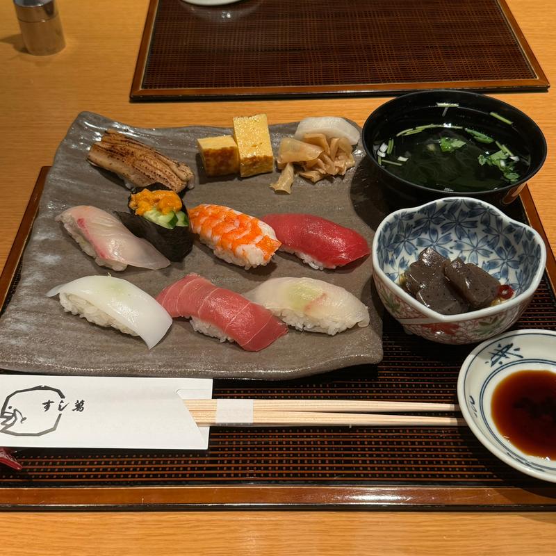 上にぎり(すし萬松坂屋レストラン)