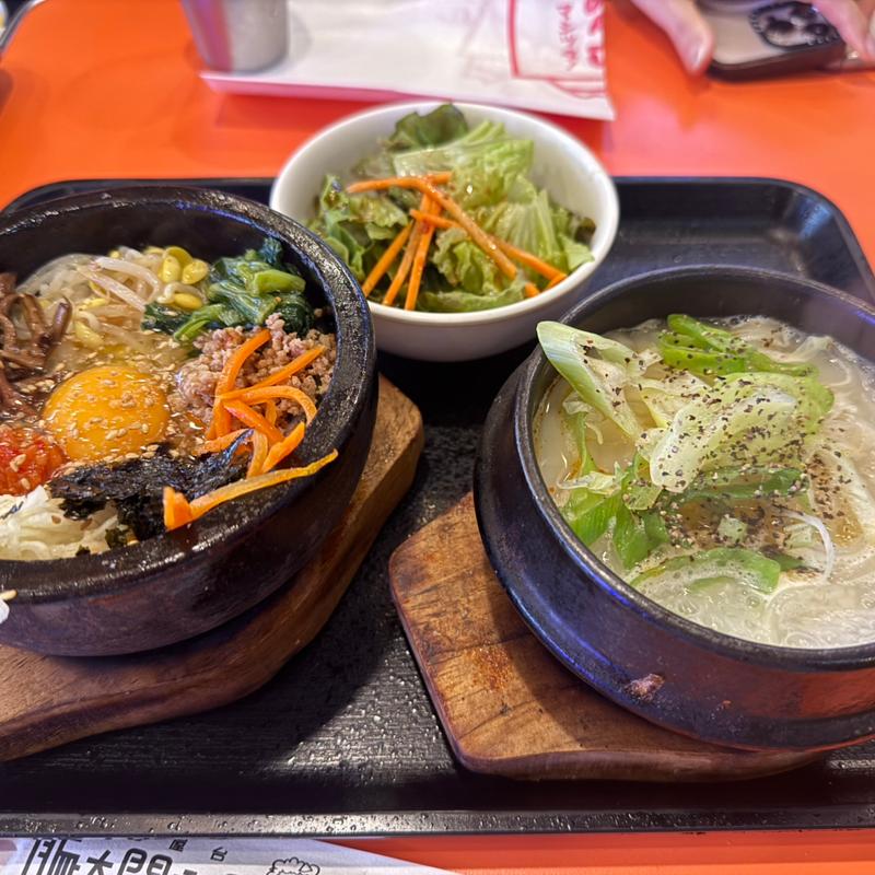 ハーフハーフセット(豚大門市場 馬喰町店)