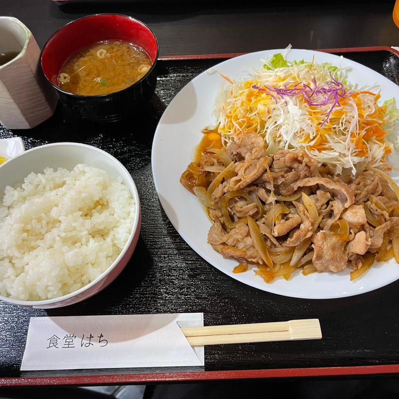 生姜焼き定食(食堂はち)