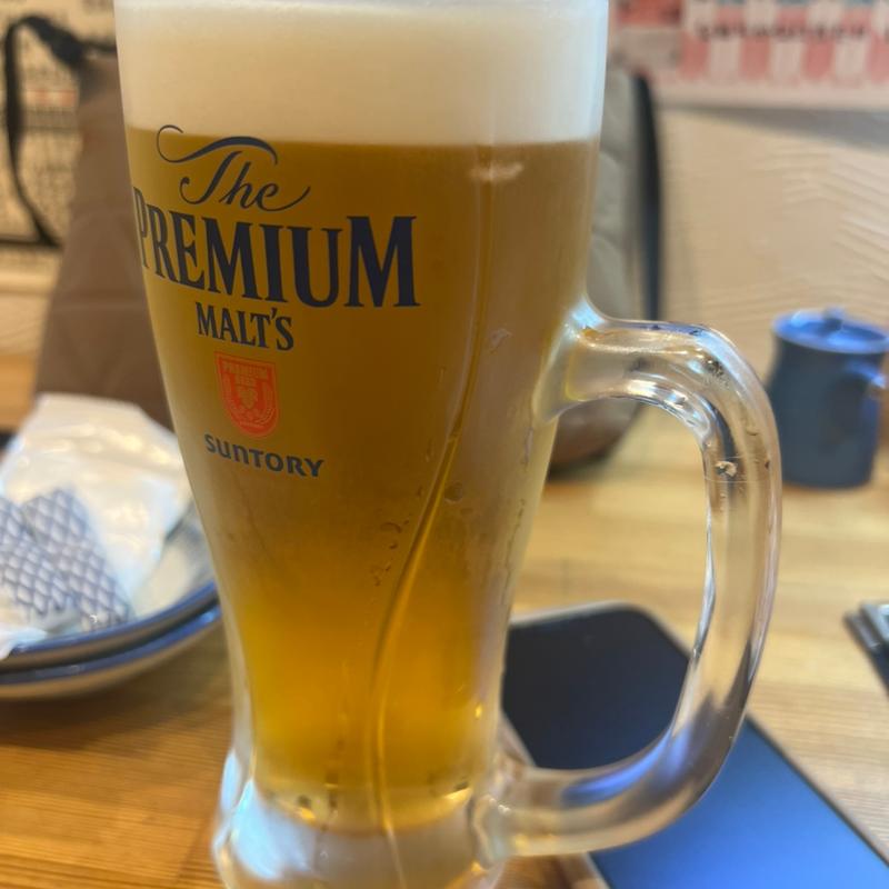 生ビール(串の天ぷら屋 ツキイチ)