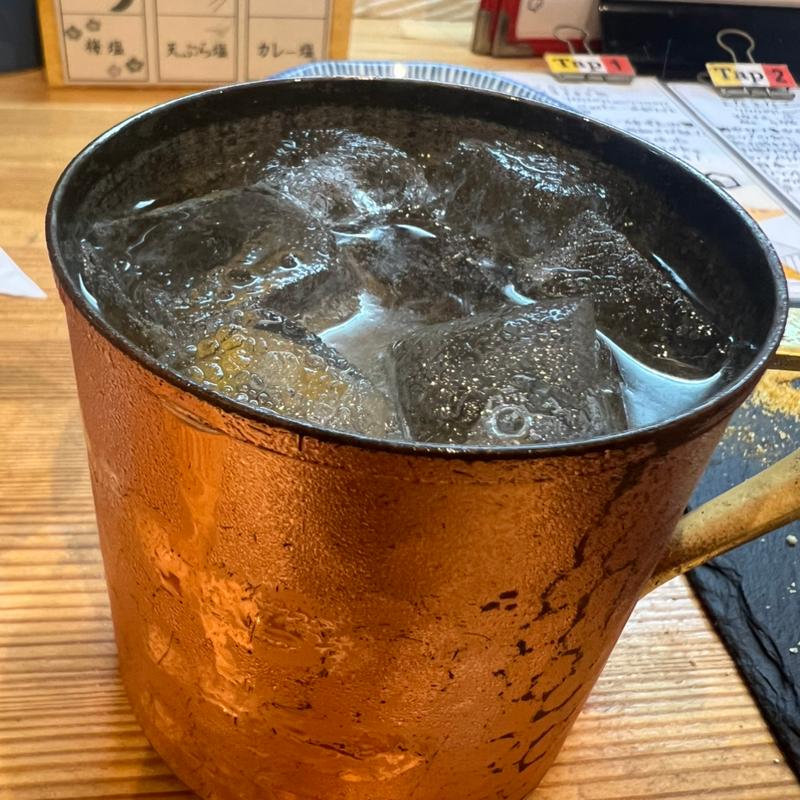 生搾りスダチ酎ハイ(串の天ぷら屋 ツキイチ)