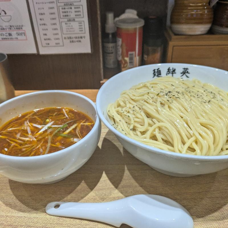 チリトマトつけ麺（期間限定）(麺絆英)