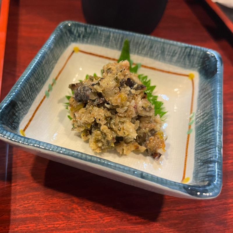 鰻のなめろう(うを卯)