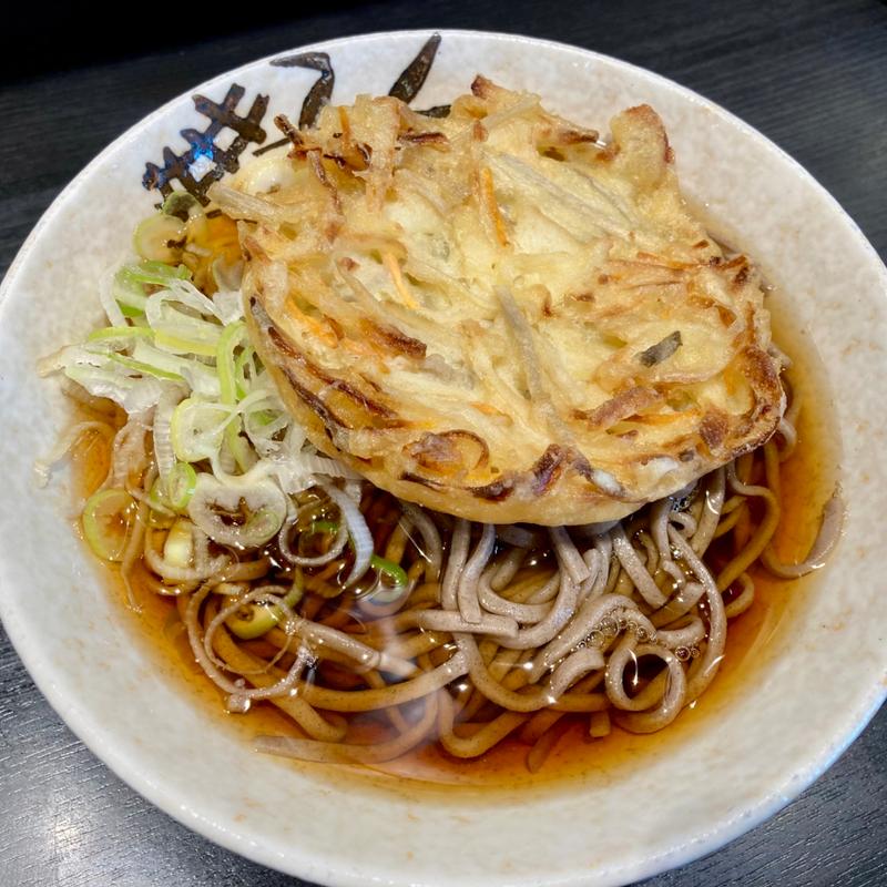 かき揚げ天そば(丸政そば 小淵沢店)