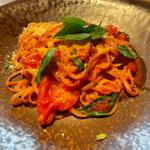 西東京市ニイクラファームのバジルとフレッシュトマトのポモドーロ(AWkitchen figlia 渋谷スクランブルスクエア店)