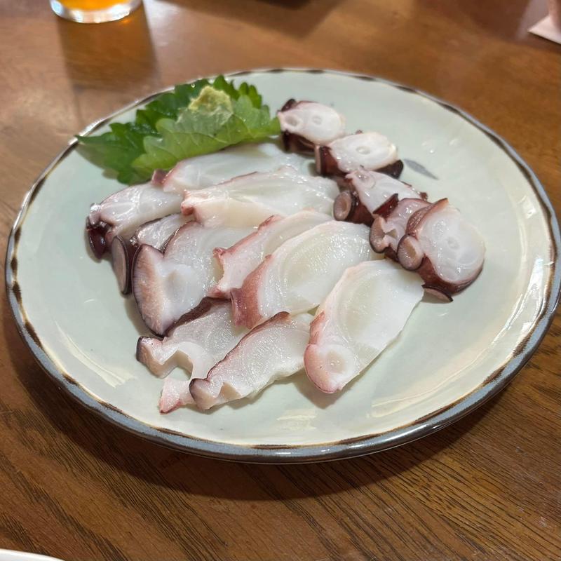 たこのぶつ切り(浅野屋そば店)