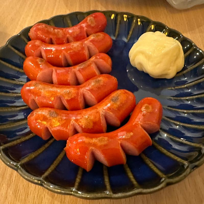 赤ウインナー(たこ焼き大衆酒場 すたんど たこ半)