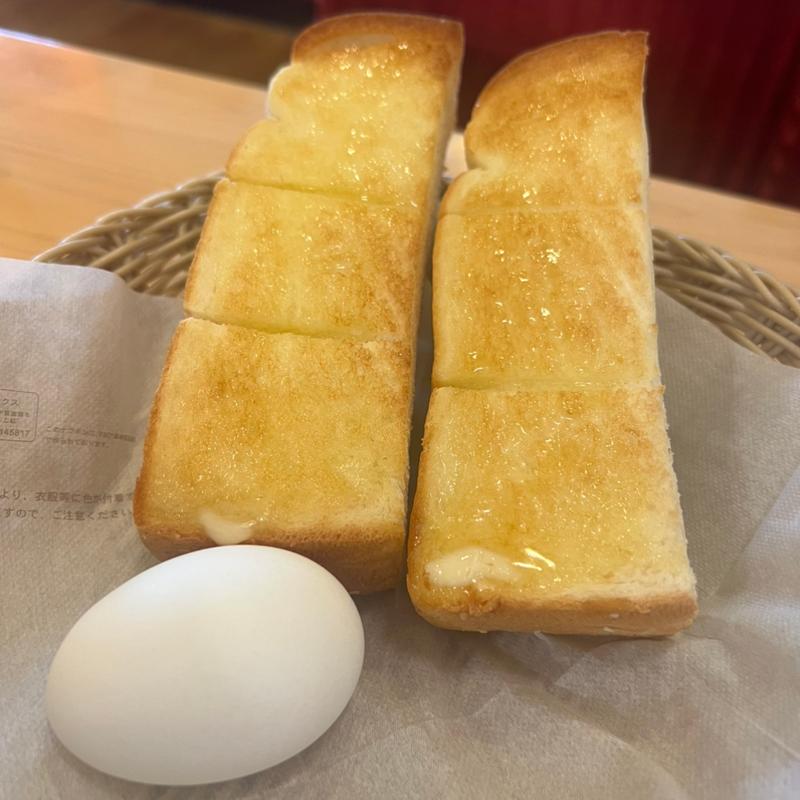 モーニングトースト＋トースト追加(コメダ珈琲店 三木平田店)