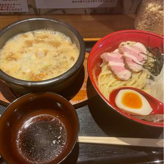 魚介しょうゆつけ麺焦がしニンニク(つけ麺亭 日向)