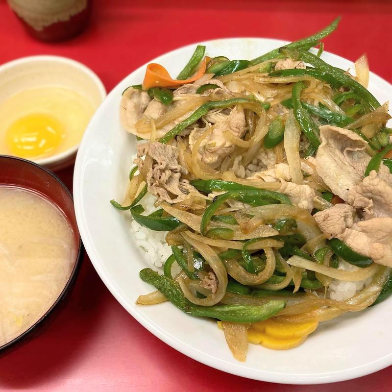 肉ピー玉子丼(サッポロラーメン 国立店)