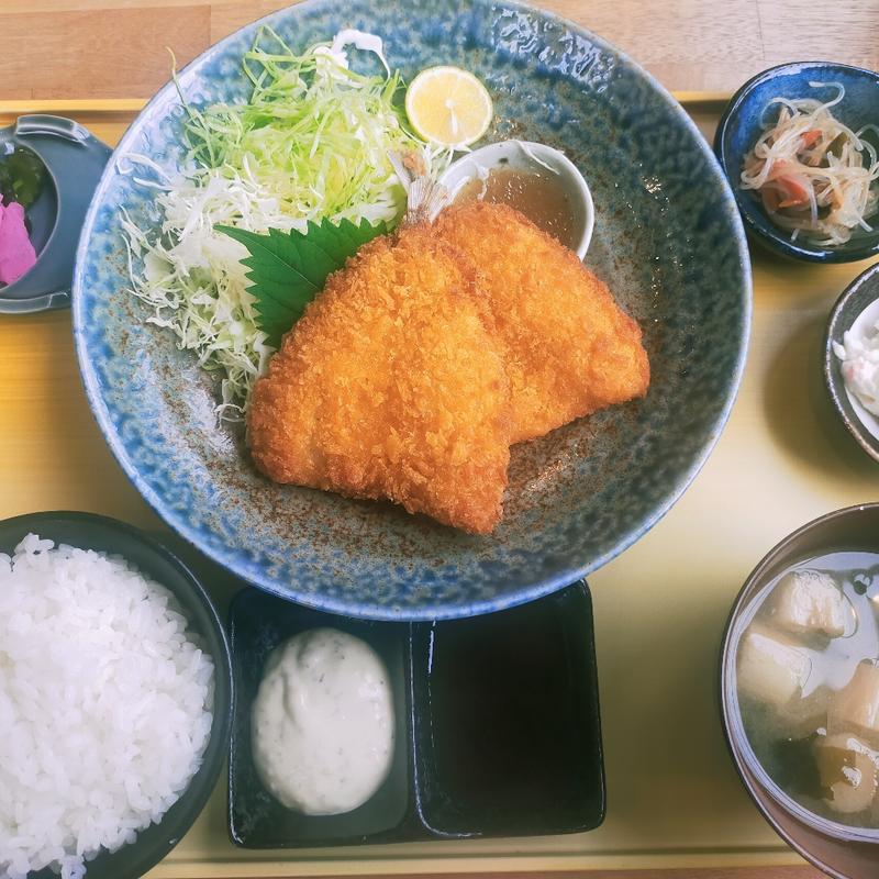 アジフライ定食(和食cafe 魚米)