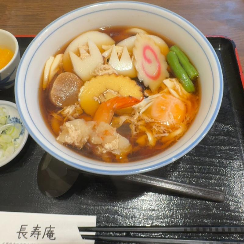 五目うどん(長寿庵)