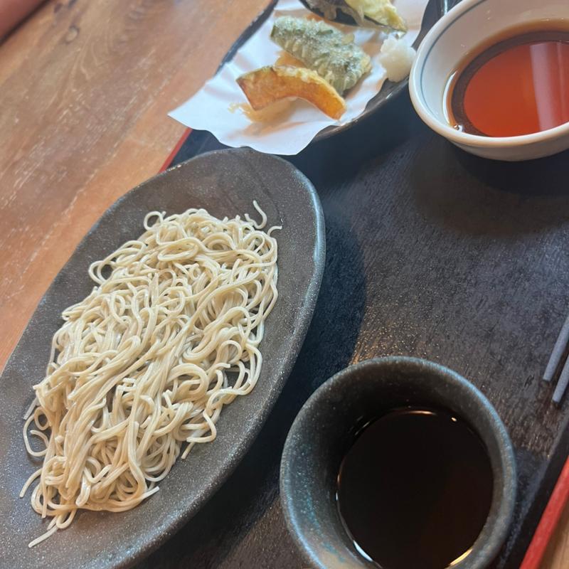 ざるそばと天麩羅(手打そば 稜庵)