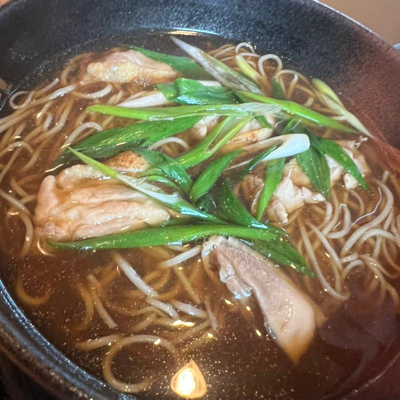 とり南蛮そば(手打そば 稜庵)