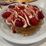 Strawberry Waffle with “KIMO’S” Macadamia Nut Sauce