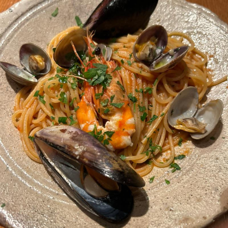 魚介たっぷりペスカトーレ(イタリアンダイニング ペスカ なんば店)