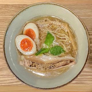 とろとろ赤玉子 スタイル貝塩 温製(麺スタイル柴)