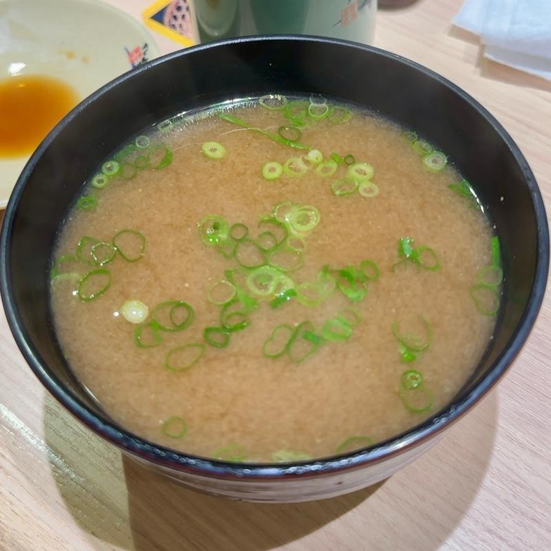 海老の出汁の味噌汁(すし銚子丸 亀戸店)