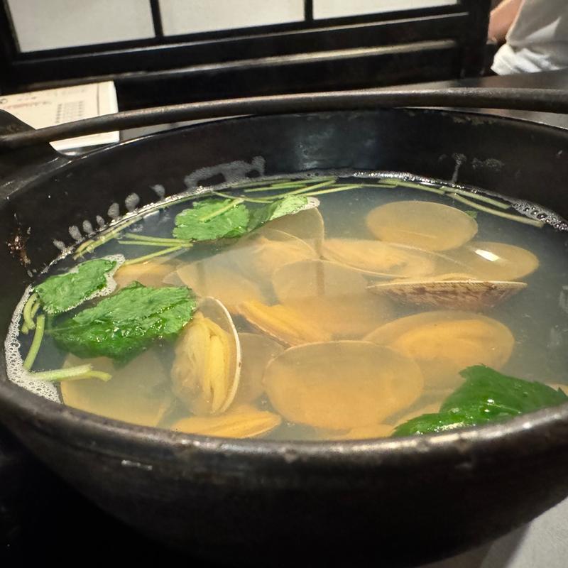 あさりの酒蒸し(かんじ)