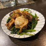 ホタテとほうれん草ソテー