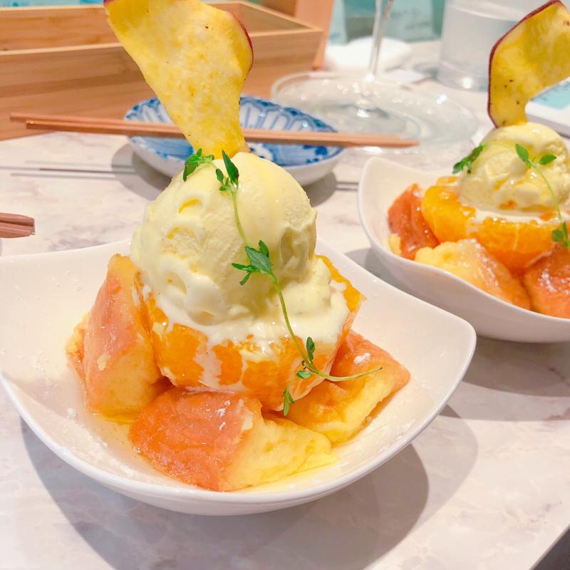 みかんのフレンチトースト(大衆酒場フレンチマン なんばウォーク店)