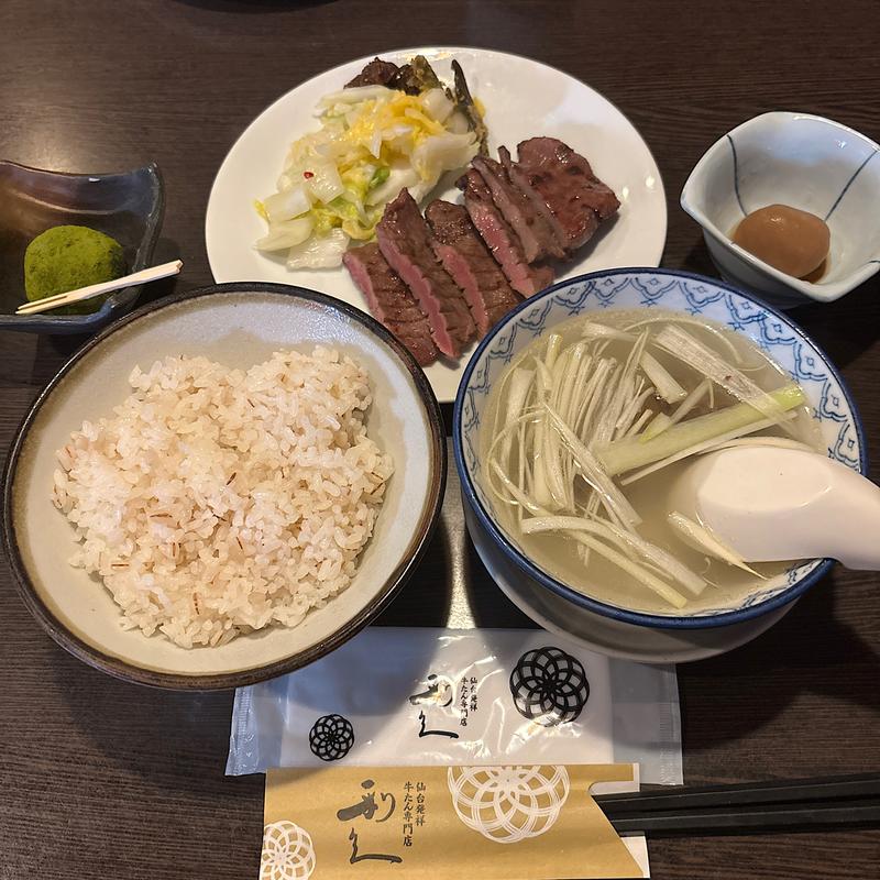 牛タン定食(牛たん炭焼 利久 松島店)