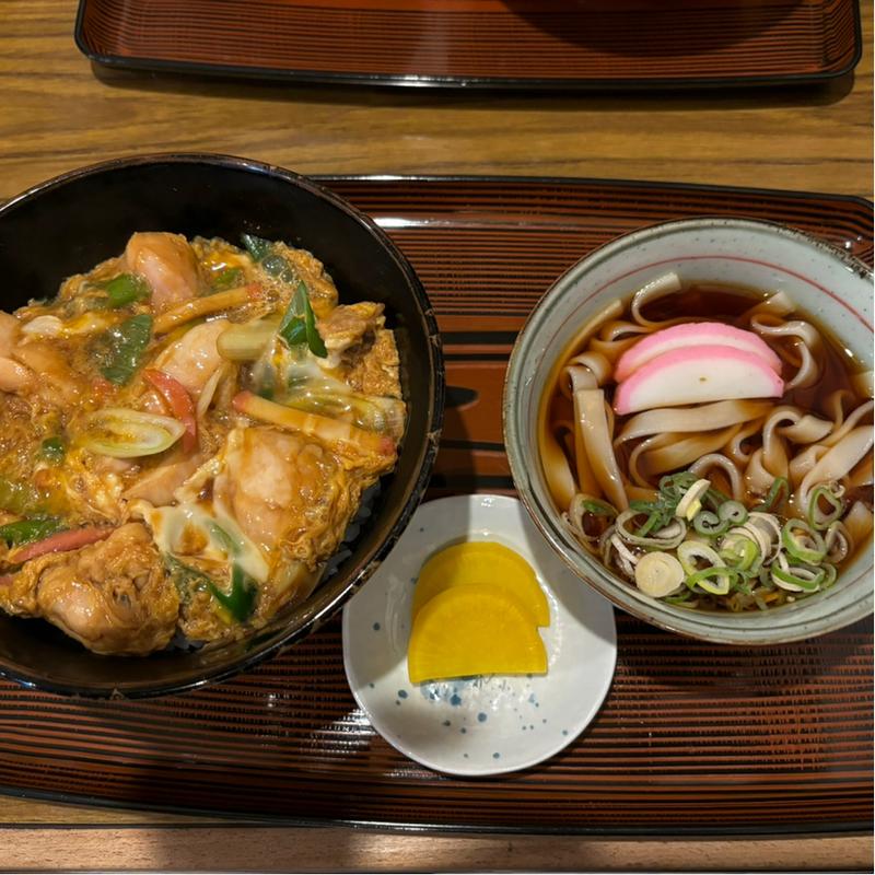 鶏とじきしめんセット(川崎屋 桃山店)