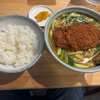 カツカレーうどん(江戸屋)