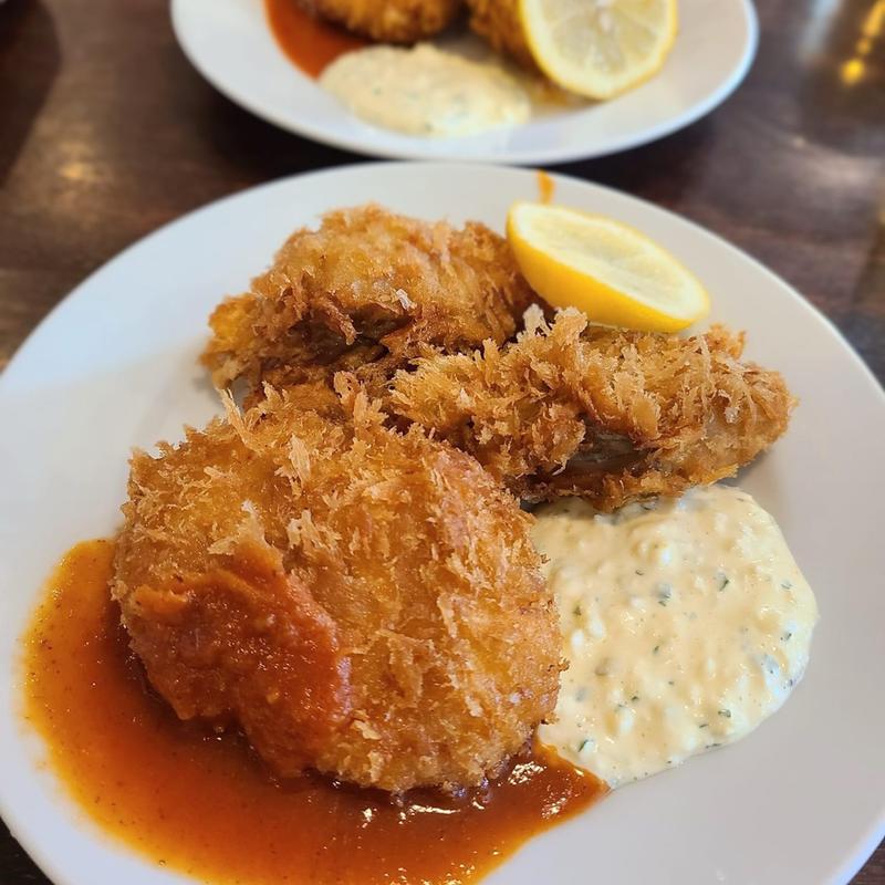 蟹クリームコロッケ カキフライ(プクプク亭 )