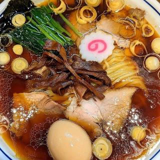 生姜醤油玉子ラーメン 大盛(生姜醤油専門 我武者羅 幡ヶ谷本店)