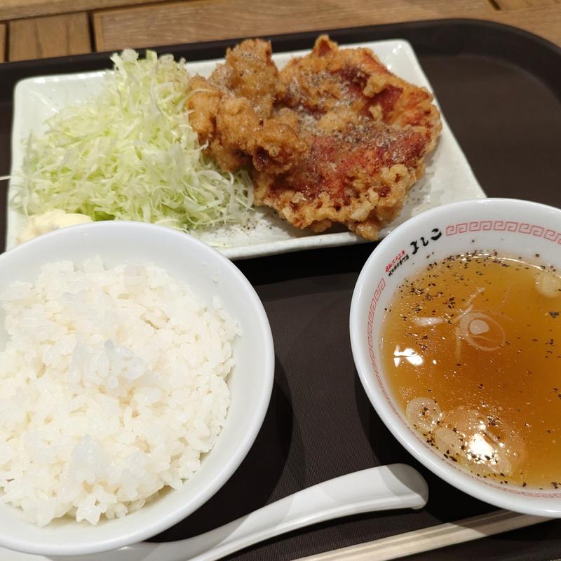 ペッパー唐揚げ定食(らーめん食堂 あの小宮)
