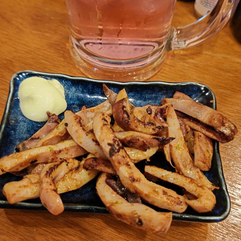 赤烏賊の七味焼き(釣宿酒場マヅメ 野毛本店)