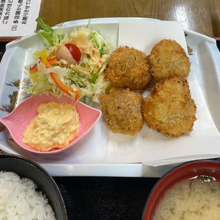 ホタテフライ定食