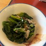 ほうれん草のおひたし(まいどおおきに食堂三木大村店)