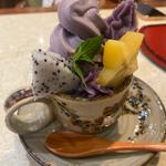 紅芋タルトパフェ(御菓子御殿 国際通り松尾店 （おかしごてん）)