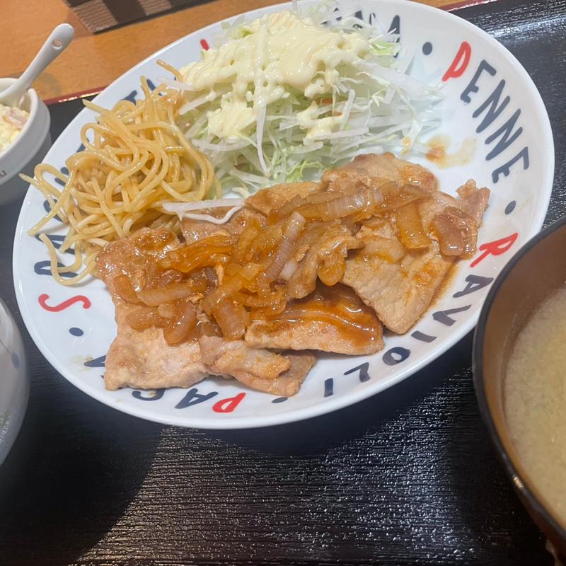 日替わりランチ(豚肉のしょうが焼き)(きっちん ぽてさら)