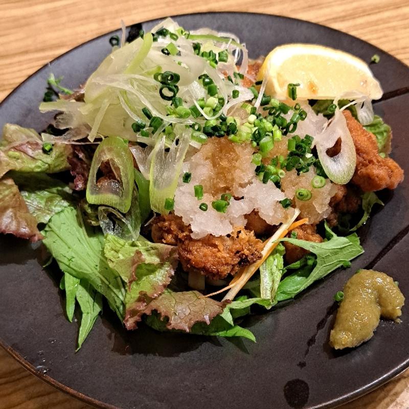 若鶏ぼんじり唐ポン酢掛け(たけすみ )