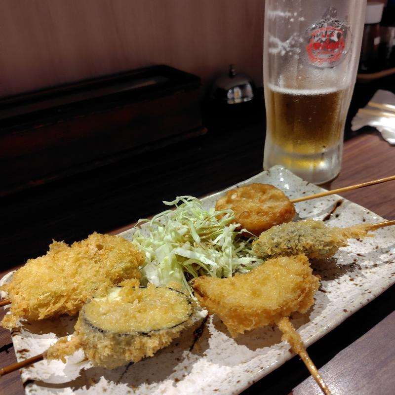 串揚げ5本(とりひろ )