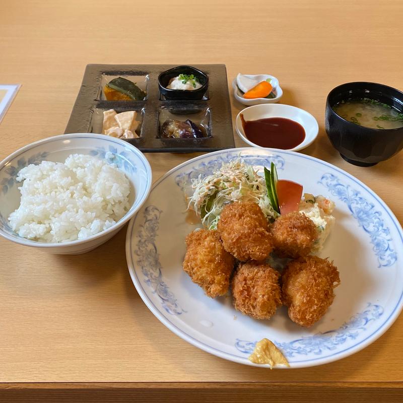 チキンカツ定食(日替わりランチ)(お食事処 さや)