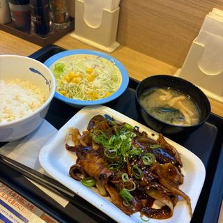 豚と茄子の辛味噌炒め定食(松屋 渋谷清水橋店 )