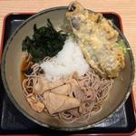 豚肉と茄子天のおろしそば