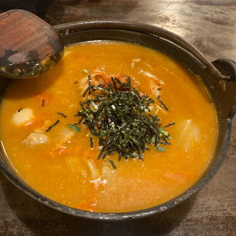 豚肉辛口おじや(甲州ほうとう小作 山中湖店)