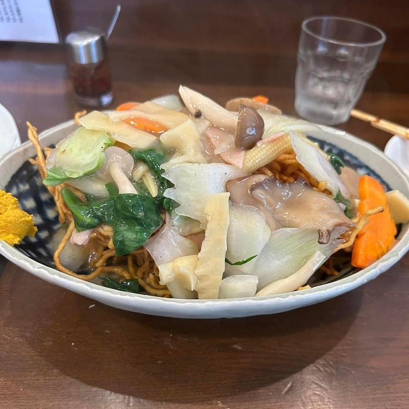 エビ入りかた焼きそば(かかし )