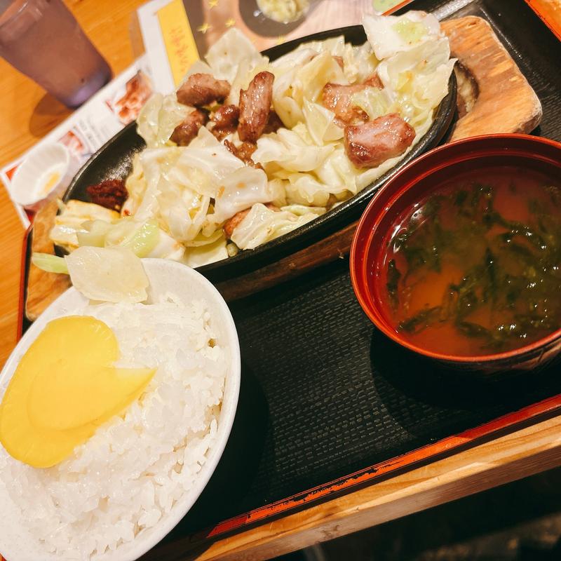 辛みそ鉄板(竹ちゃん亭 博多バスターミナル店)