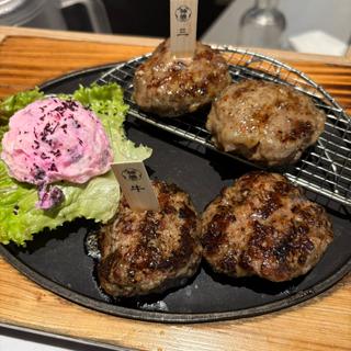ハンバーグ定食(挽肉屋 神徳)