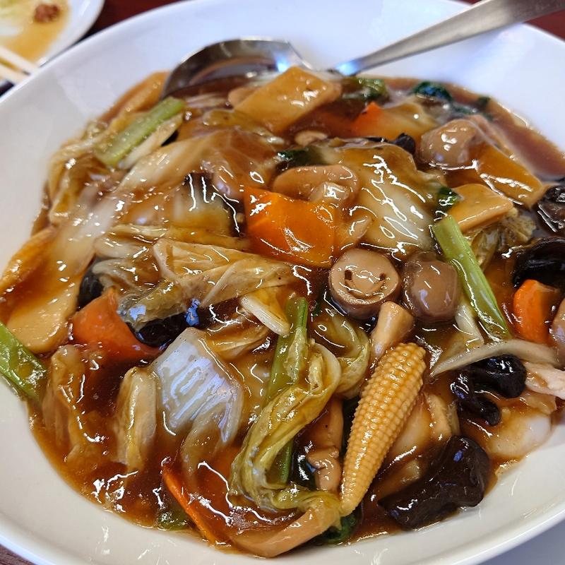 五目あんかけ焼そば(本格中華・台湾料理 龍虎)