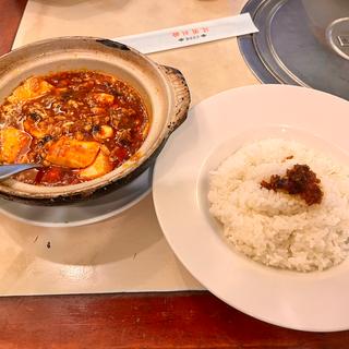 激辛セットA(麻婆豆腐＋辛子八宝菜＋食べるラー油ライス)(随園別館 新宿店)