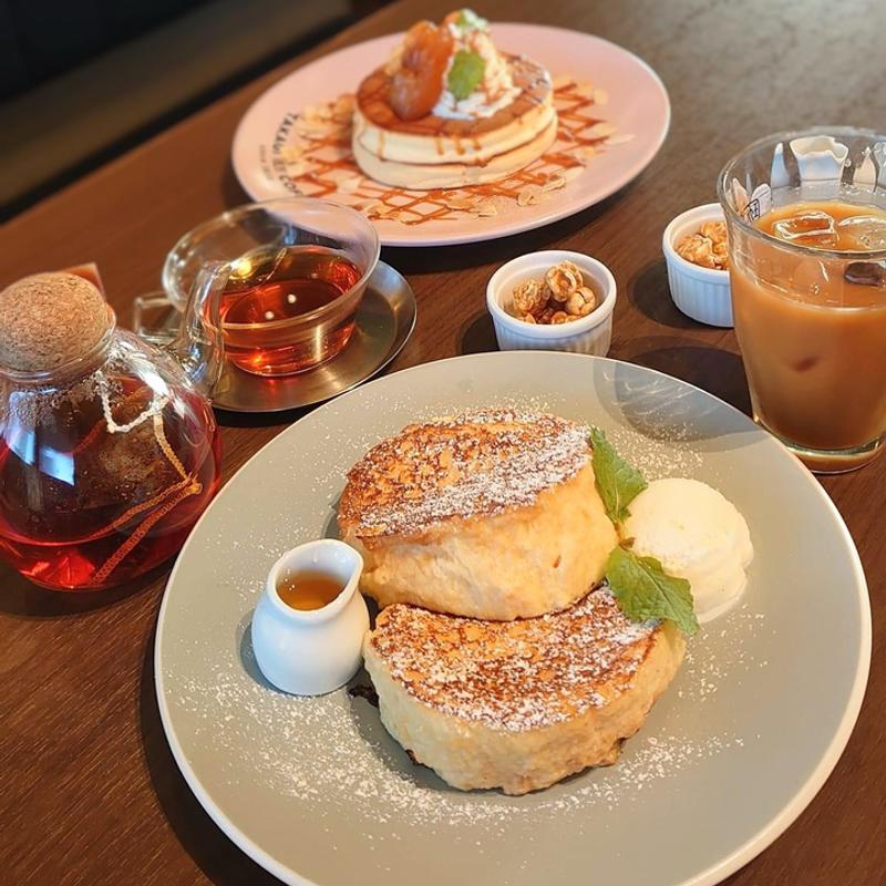 モーニングセット フレンチトースト2つアイス添え(高木珈琲 M'av行徳店)