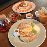 モーニングセット フレンチトースト2つアイス添え