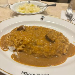 カレー　ご飯、ピクルス大盛り(インディアンカレークリスタ長堀店)